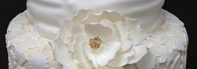 White sculpted cake for Vienna cake flavors